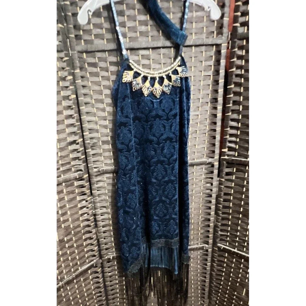 Dreamgirls 1920s Flapper Dress, Cosplay, Halloween, Feather Headband- Green - LG